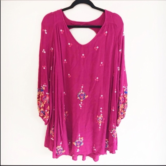 Free People Dresses & Skirts - Free People Oxford Embroidered Dress